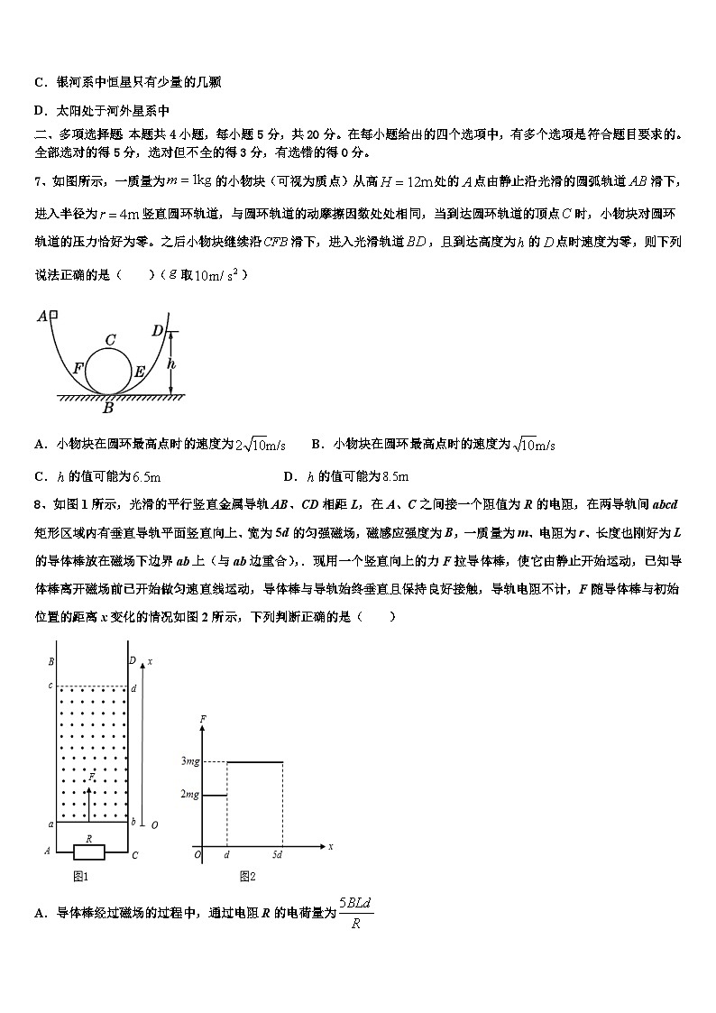 2026届吉林省长春市一五一中高三下学期联考物理试题含解析第3页