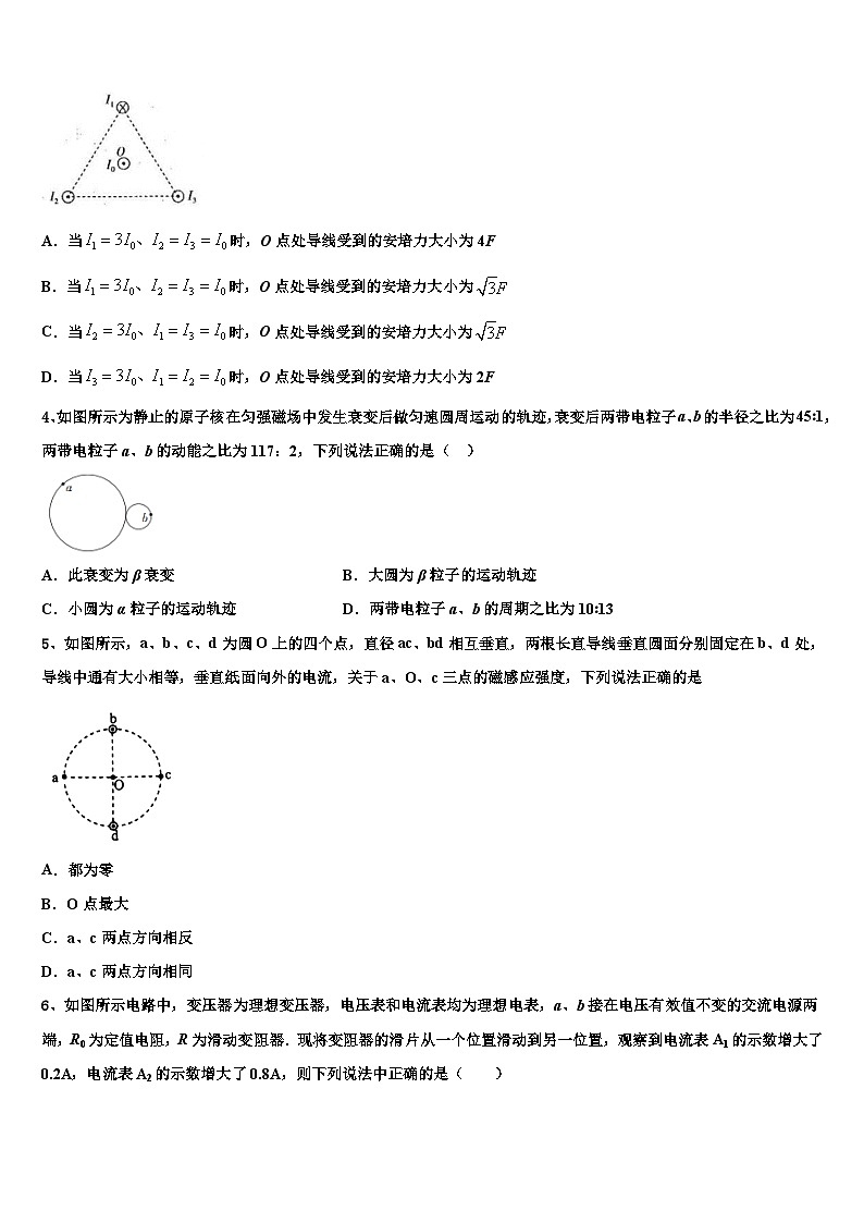 2026届吉林省长春市榆树市一中高三下学期第五次调研考试物理试题含解析第2页