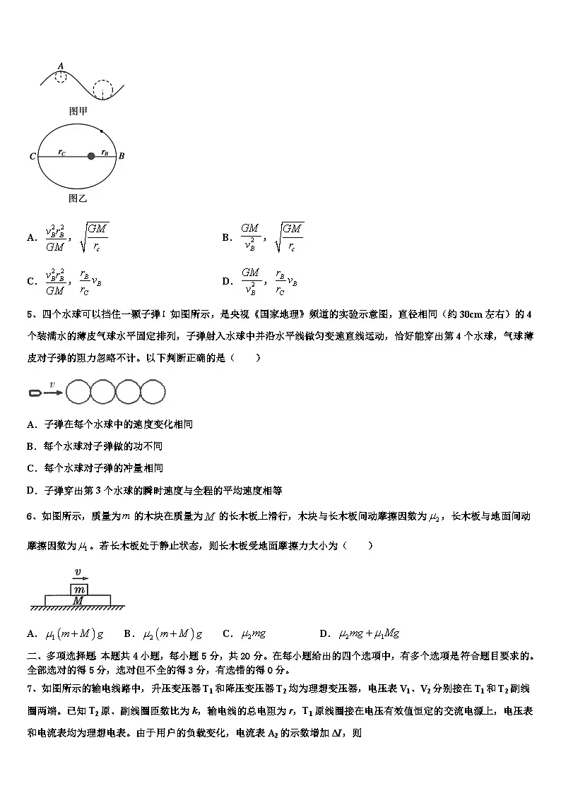 2026届吉林省长春市八中高三（最后冲刺）物理试卷含解析第2页