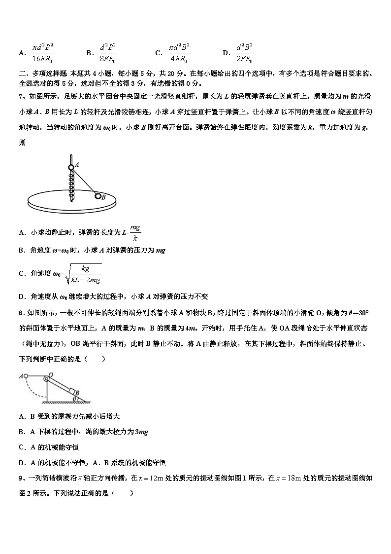 2026届吉林省长春市一五一中高三（最后冲刺）物理试卷含解析第3页