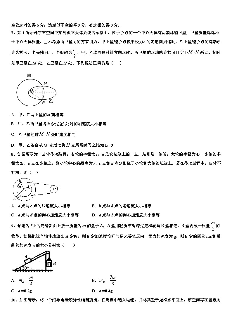 2026届吉林省长春市高三下第一次测试物理试题含解析第3页