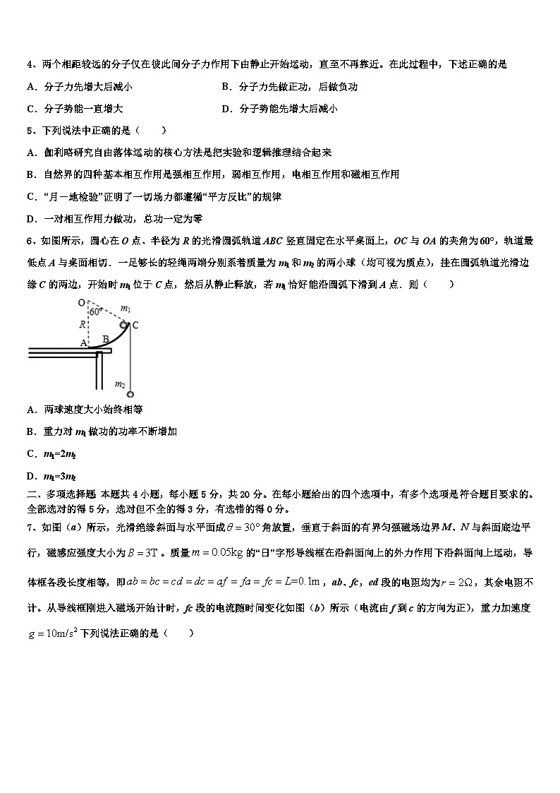 2026届江苏省高中名校高考物理倒计时模拟卷含解析第2页