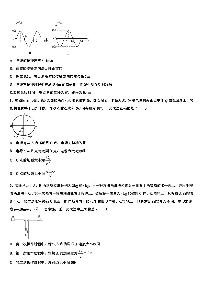 2026届江苏省淮安市淮阴区高考仿真模拟物理试卷含解析第3页