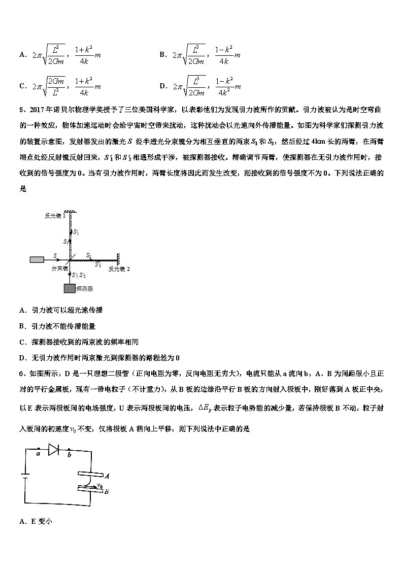2026届江苏省六校联盟高考物理考前最后一卷预测卷含解析第2页