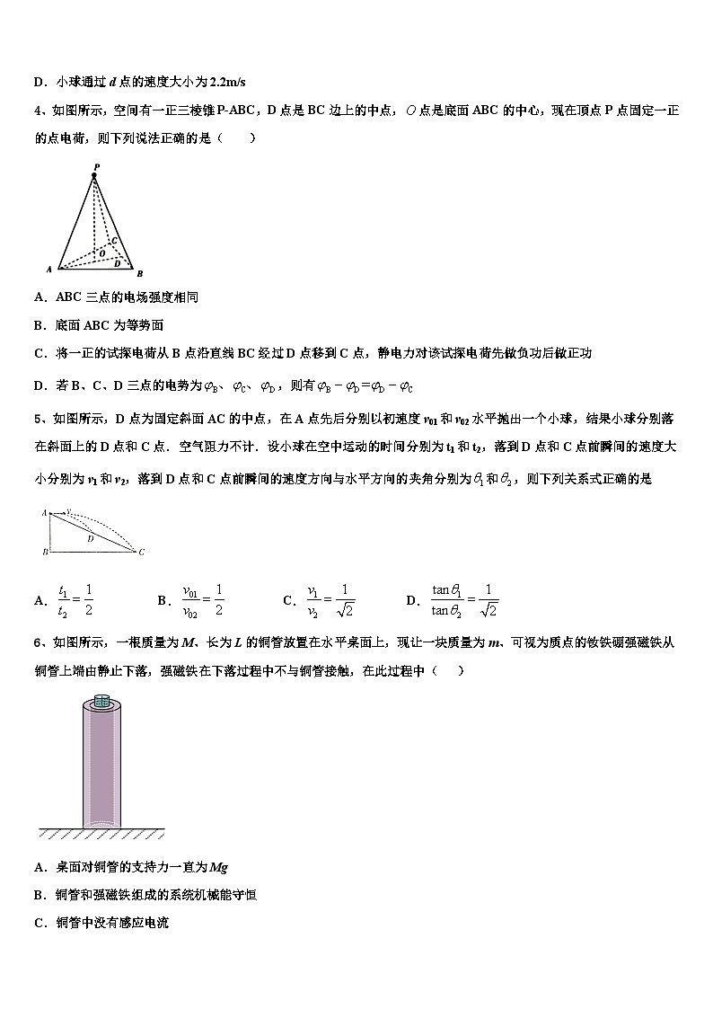 2026届江苏省淮安市淮阴师范学院附属中学高三下学期一模考试物理试题含解析第2页
