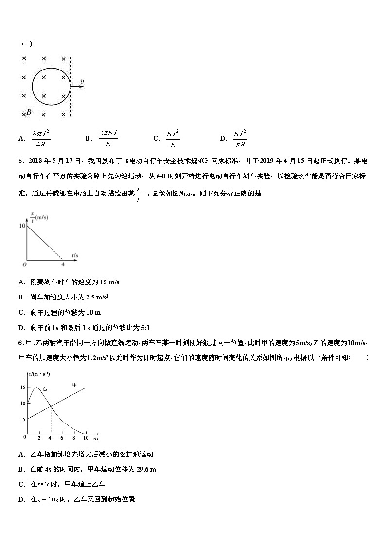 2026届江苏省赣榆县第一中学高考物理倒计时模拟卷含解析第2页