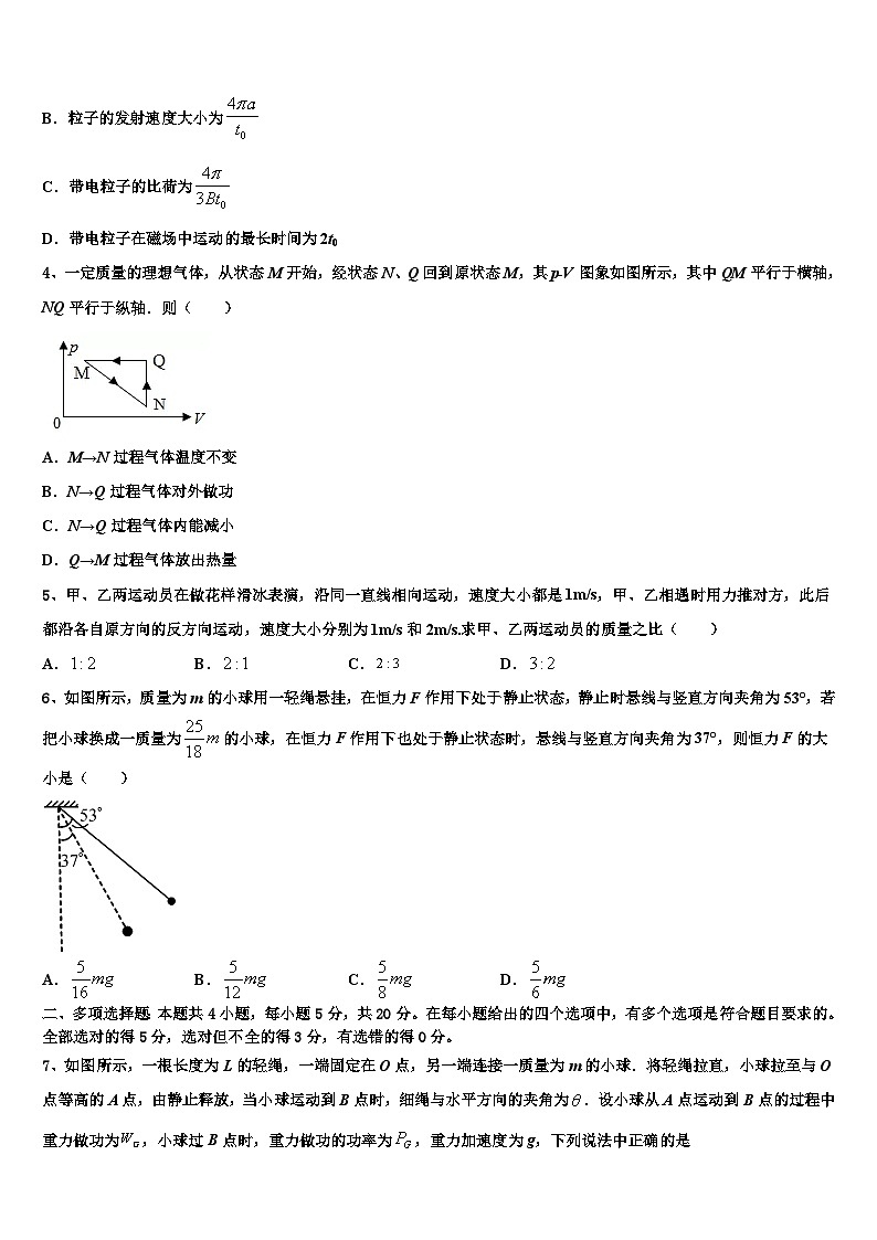 2026届江苏省常熟中学高考物理必刷试卷含解析第2页