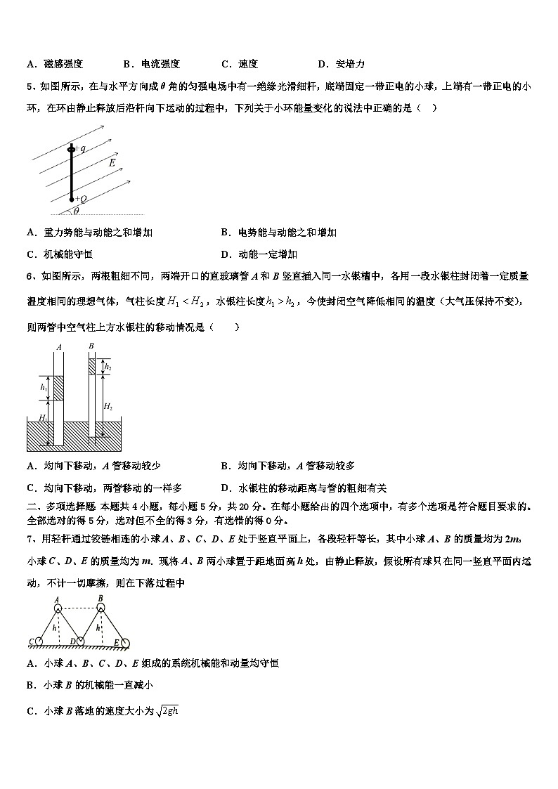 2026届江苏省东台市三仓中学高考仿真模拟物理试卷含解析第2页