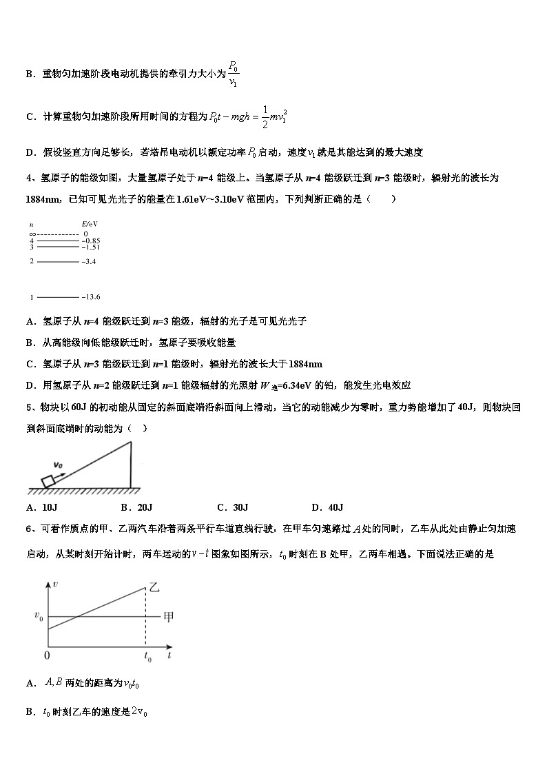 2026届江苏省常州市省常中高三最后一卷物理试卷含解析第2页