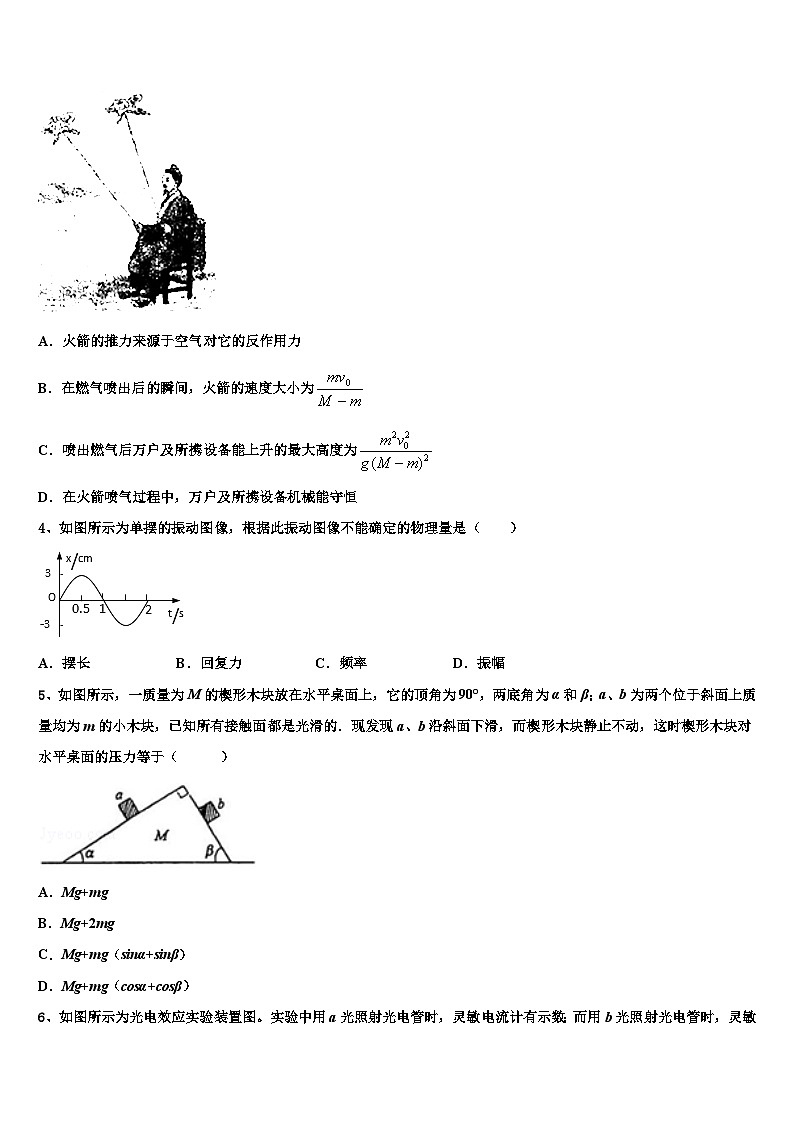 2026届江苏省南通、扬州等七市高考考前提分物理仿真卷含解析第2页