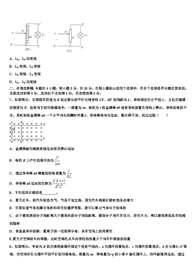 2026届江苏省南京师范大学连云港华杰实验学校高考仿真卷物理试卷含解析第3页