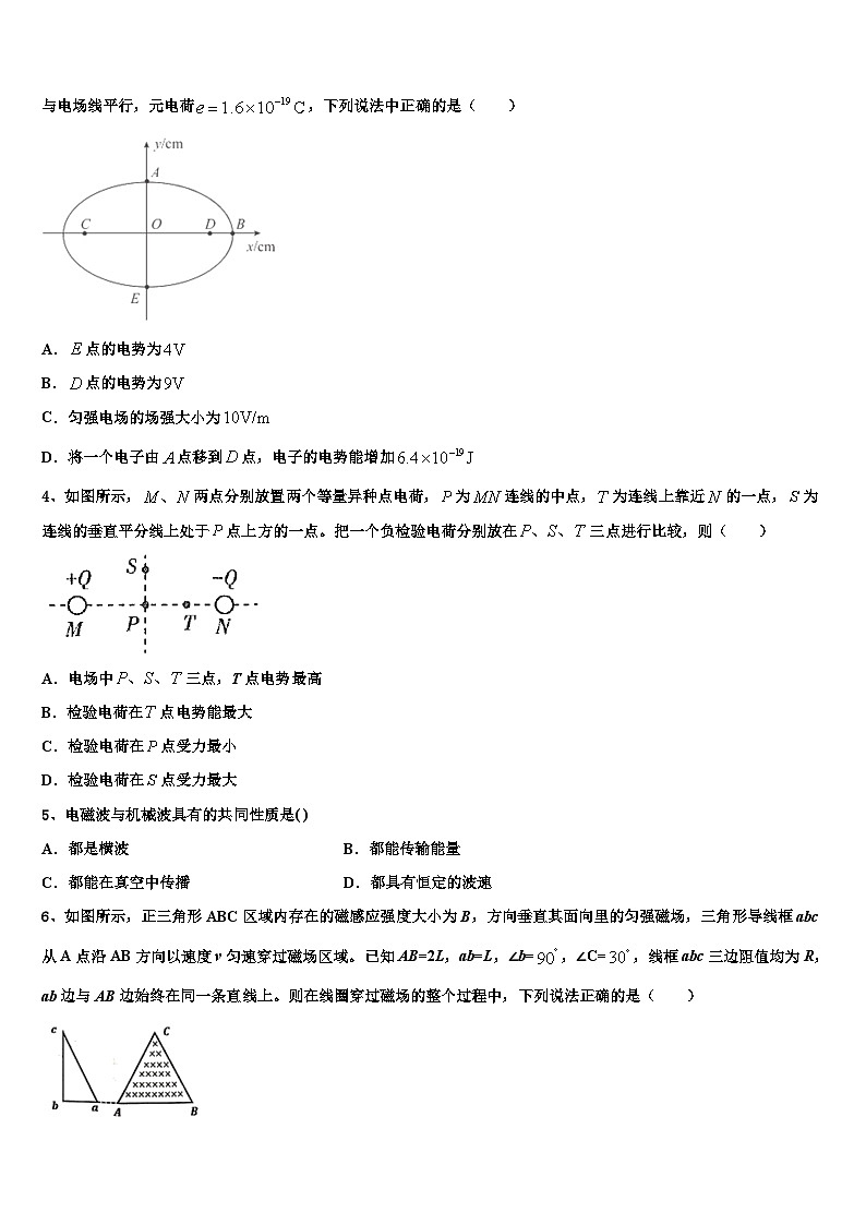 2026届江苏省南京市程桥高级中学高考考前模拟物理试题含解析第2页