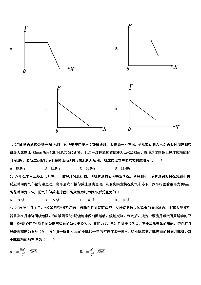 2026届江苏省南京外国语学校高考临考冲刺物理试卷含解析第2页