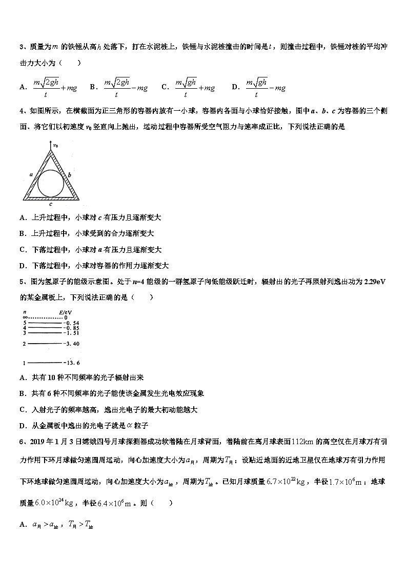 2026届江苏省南京市南京师大附中高三最后一卷物理试卷含解析第2页