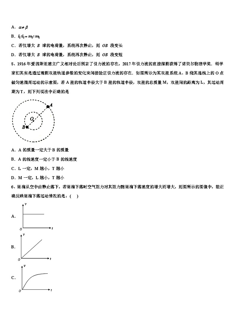 2026届江苏省南京十校下学期高三第二次诊断性检测物理试卷含解析第2页