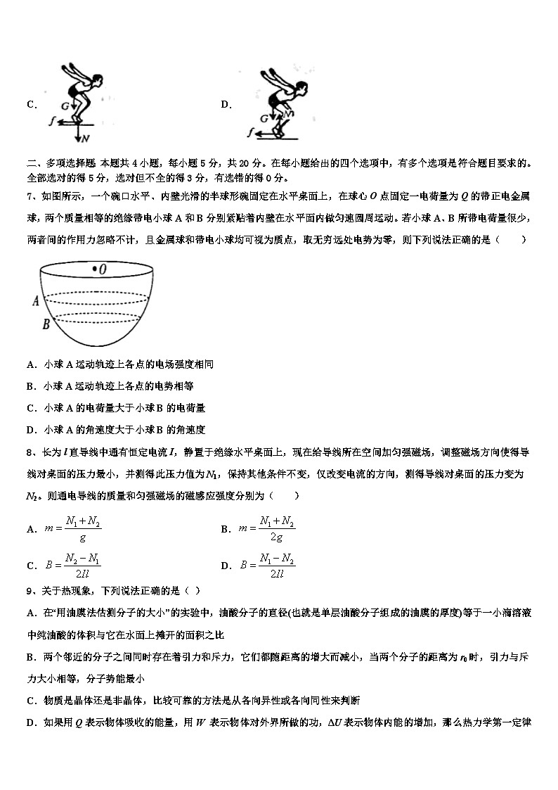 2026届江苏省南京师范大学连云港华杰实验学校高三最后一卷物理试卷含解析第3页
