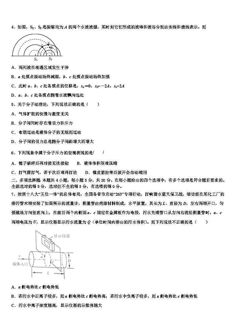 2026届江苏省南京师范大学连云港华杰实验学校高三下学期第五次调研考试物理试题含解析第2页