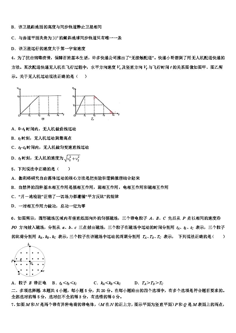 2026届江苏省南京师范大学附属中学高三下学期联合考试物理试题含解析第2页
