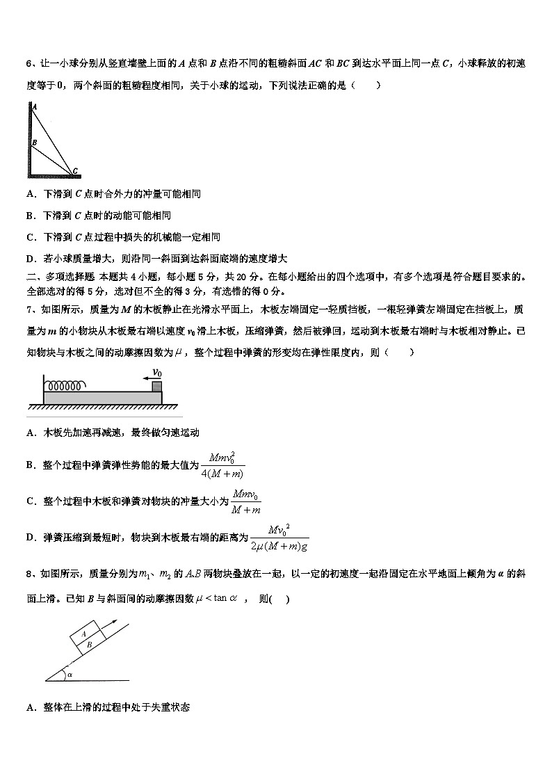 2026届江苏省苏州市张家港市高考物理全真模拟密押卷含解析第3页