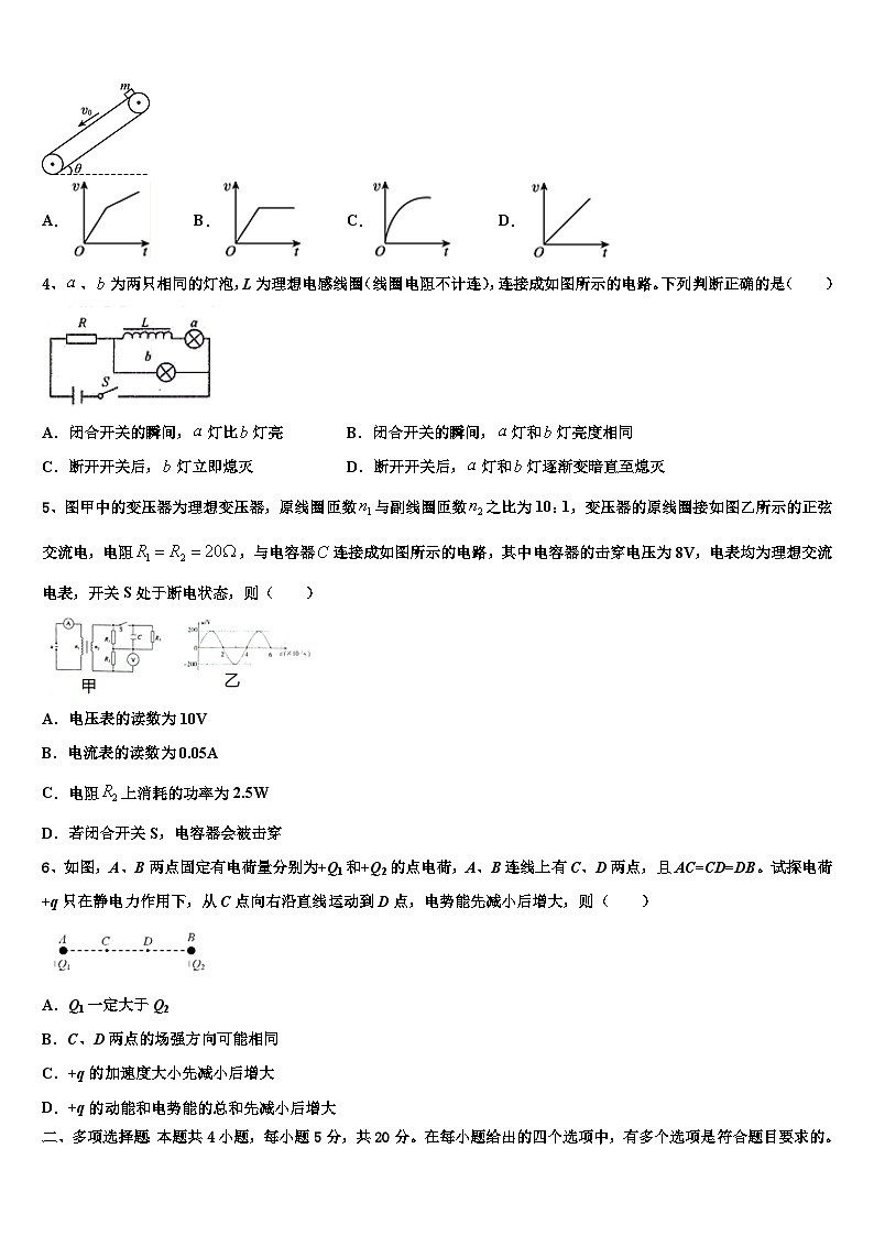 2026届江苏省泰州中学高考临考冲刺物理试卷含解析第2页