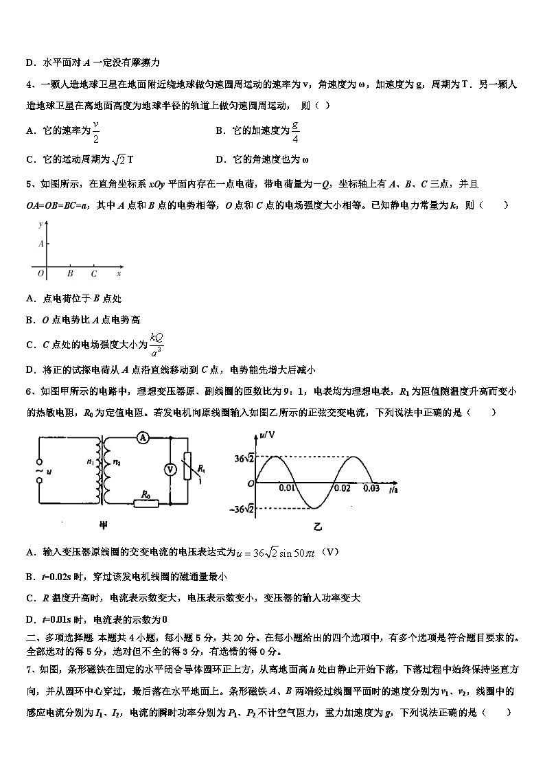 2026届江苏省南通市合作盟校高考仿真模拟物理试卷含解析第2页