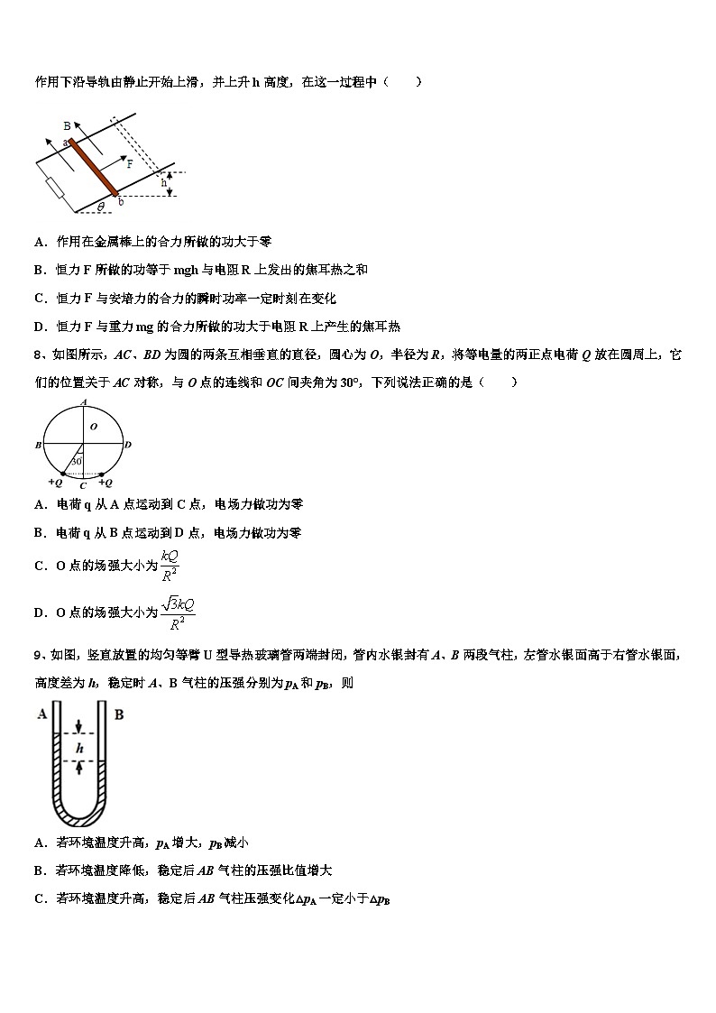 2026届江苏省南通市启东市高考冲刺押题（最后一卷）物理试卷含解析第3页
