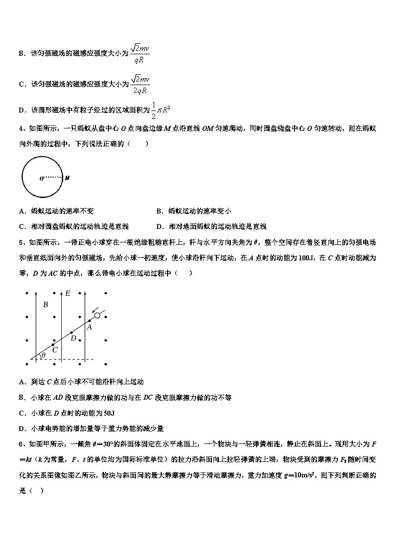 2026届江苏省泰兴中学高三下学期第五次调研考试物理试题含解析第2页
