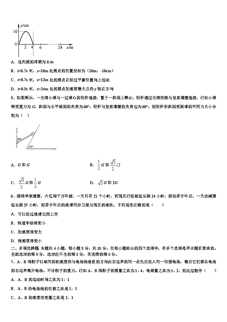 2026届江苏省苏州大学高三最后一卷物理试卷含解析第2页