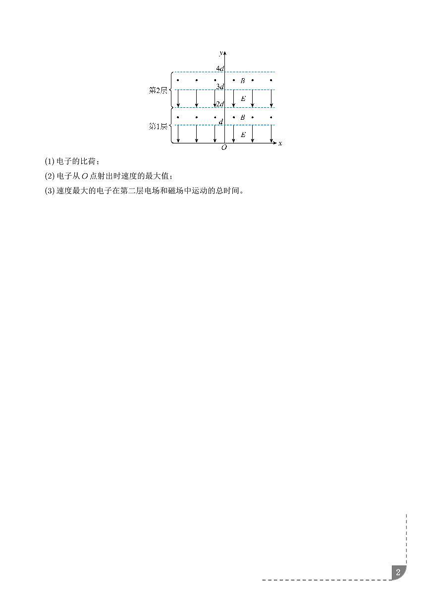 洛伦兹力冲量在复合场中的应用（学生版）第2页