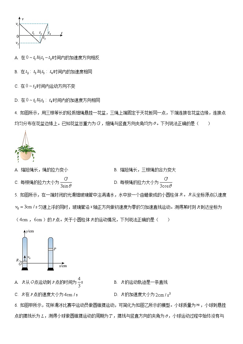 2025-2026学年湖南益阳市高一上学期期末质量检测物理试卷（学生版）第2页