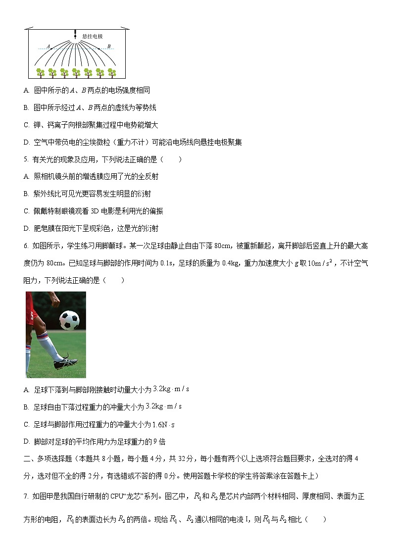 2025-2026学年广东东莞市高二第一学期期末教学质量自查物理试卷（学生版）第2页