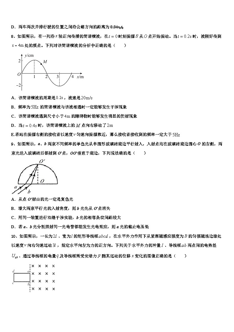 2026届江苏省徐州市、宿迁市高考临考冲刺物理试卷含解析第3页