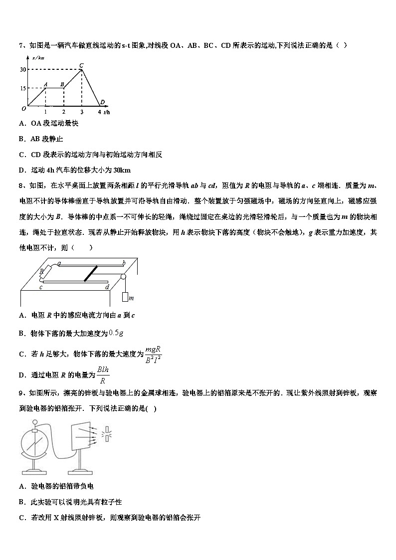 2026届江苏省徐州侯集高级中学高考物理全真模拟密押卷含解析第3页