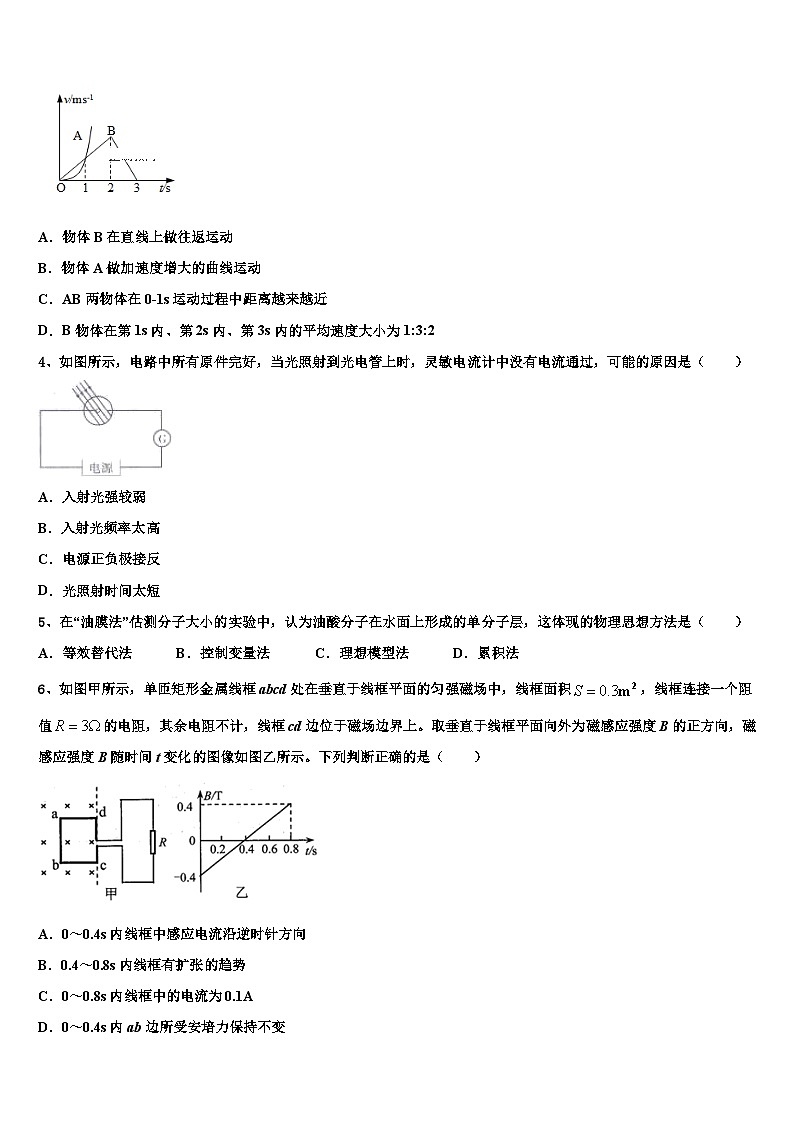 2026届江苏省徐州五中高考考前模拟物理试题含解析第2页