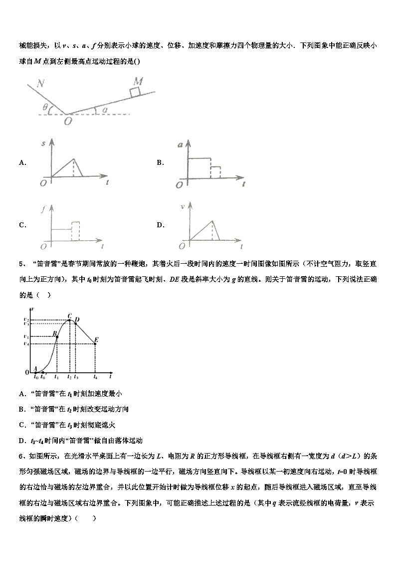 2026届江苏省扬中高级中学高考物理一模试卷含解析第2页