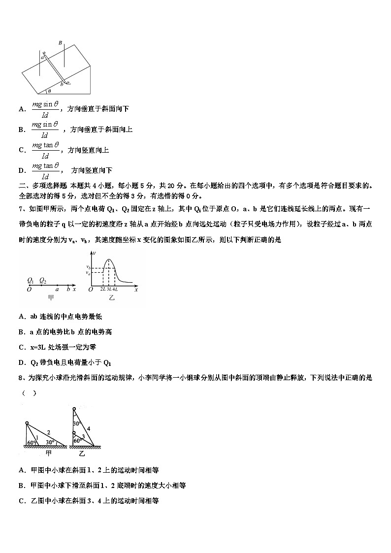 2026届江苏省扬州市邗江区公道中学高考冲刺押题（最后一卷）物理试卷含解析第3页