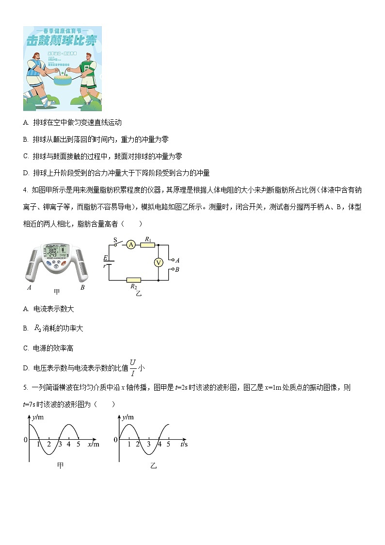 2025-2026学年四川省南充市高二上学期期末考试物理试卷（学生版）第2页