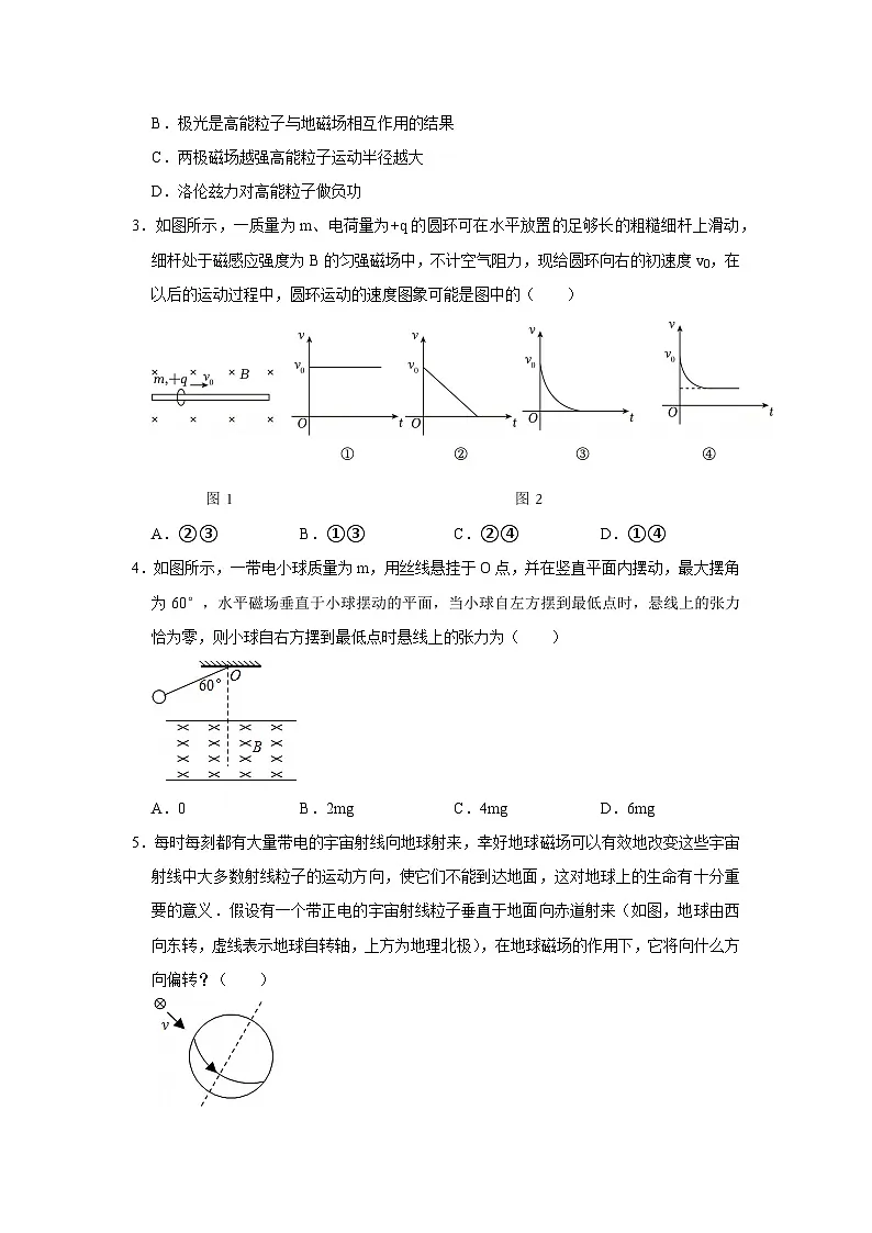 第五章第二节 洛伦兹力 高中物理选择性必修二同步复习讲义（沪科版2020）(原卷版）第2页