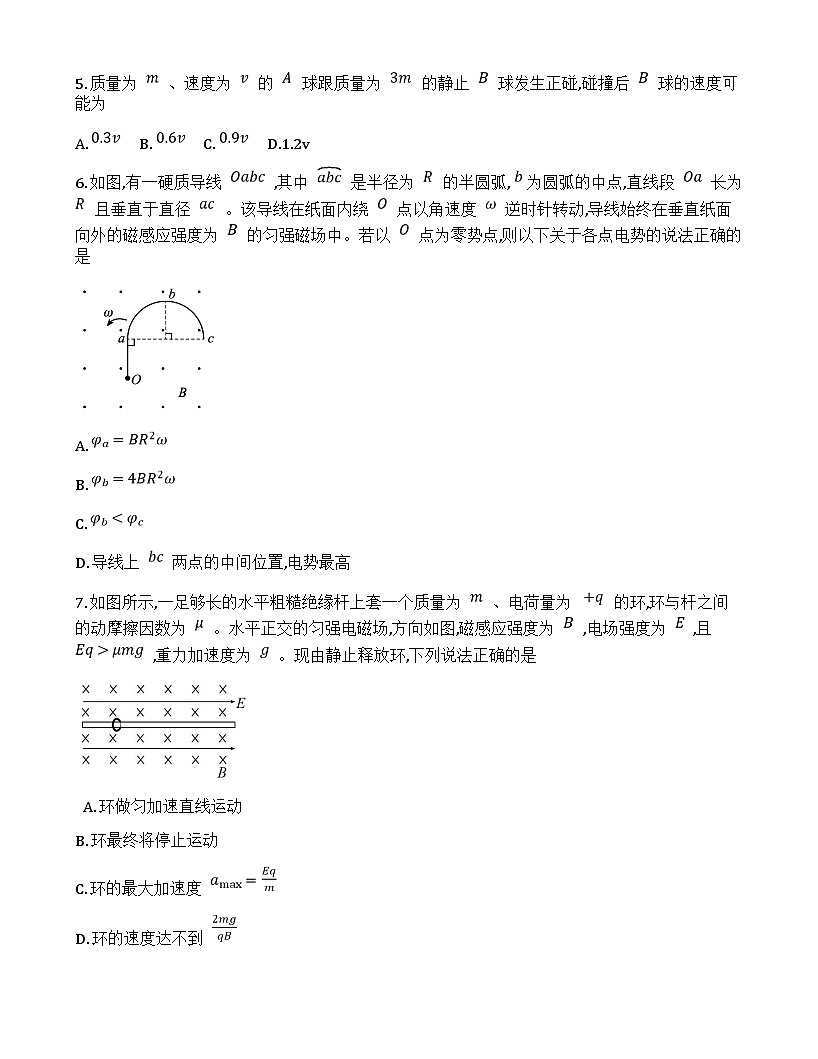 湖北省部分市州2024-2025学年高二上学期期末质量监测物理试卷 含答案第3页