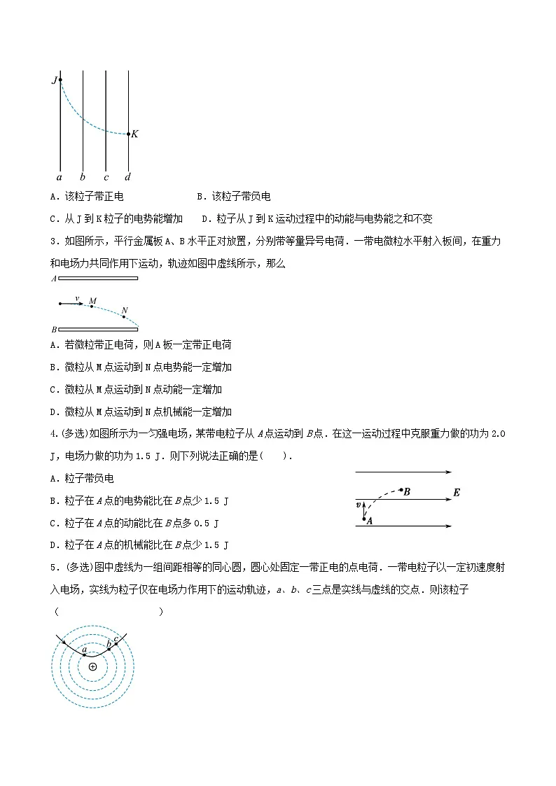 高考物理一轮复习核心考点突破练习专题56电场中功能关系的综合应用（原卷版）第2页