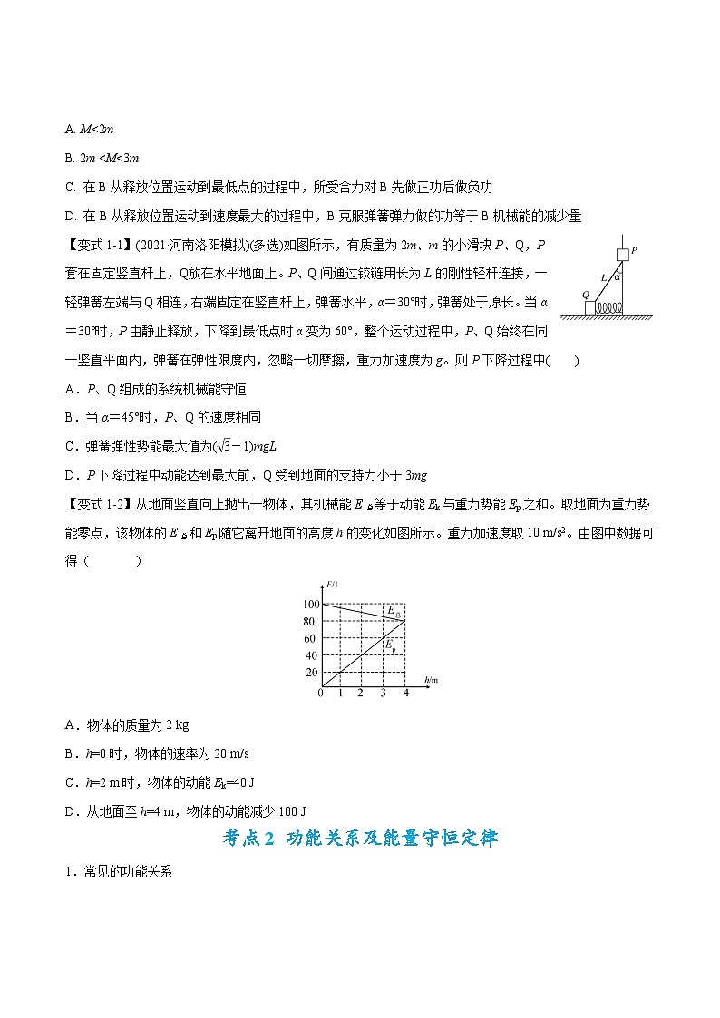 高考物理二轮复习热点题型归纳与变式演练专题07：机械能守恒定律(原卷版）第2页