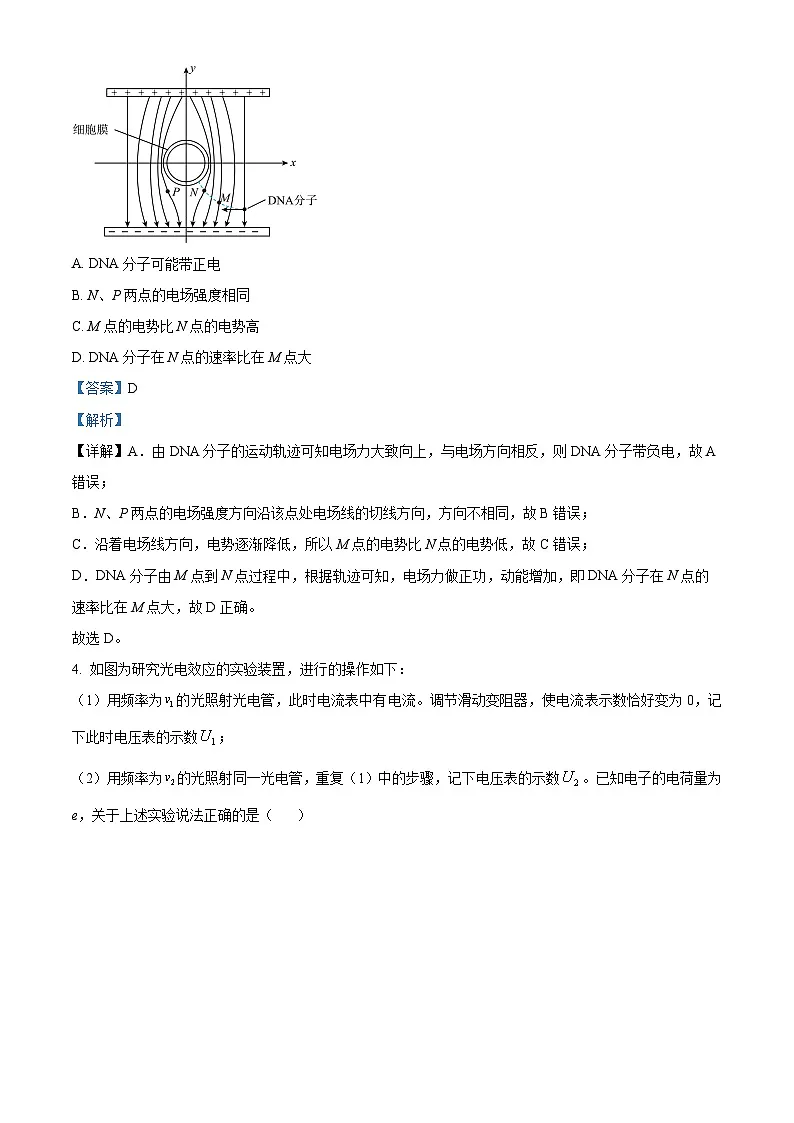 2026年湖南省长沙市模拟物理试题 Word版含解析第3页