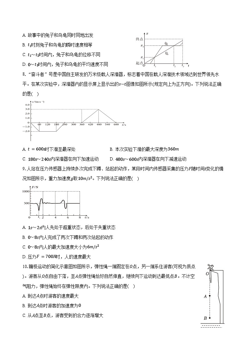 2025-2026学年北京市丰台区高一（上）期末物理试卷（含解析）第2页