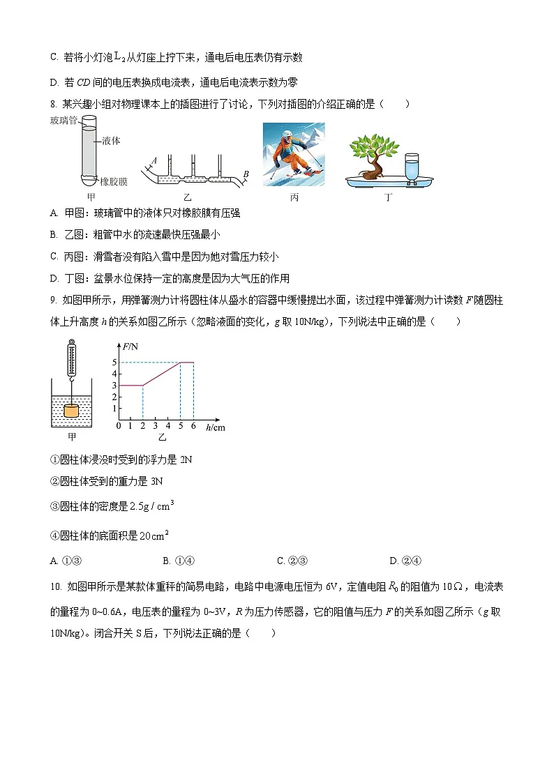 2025年山东省东营市中考物理试题（试卷+解析）高考模拟第3页