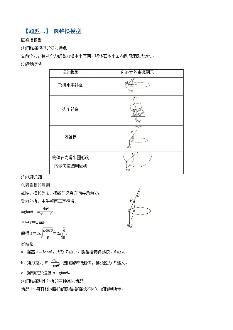 2026高考物理第二轮复习专题讲义 专题04 曲线运动（抛体运动、圆锥摆模型、绳球和杆球模型等）（四大题型）（原卷版）第3页