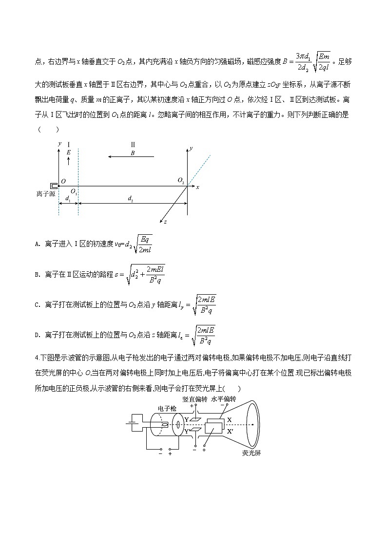 高考物理二轮复习《电场》专项训练专题10  示波器模型（原卷版）第2页