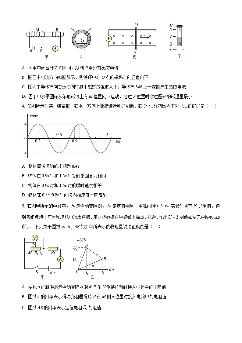 内蒙古赤峰市松山区2025-2026学年高二上学期期末学业质量检测物理试题（试卷+解析）第2页