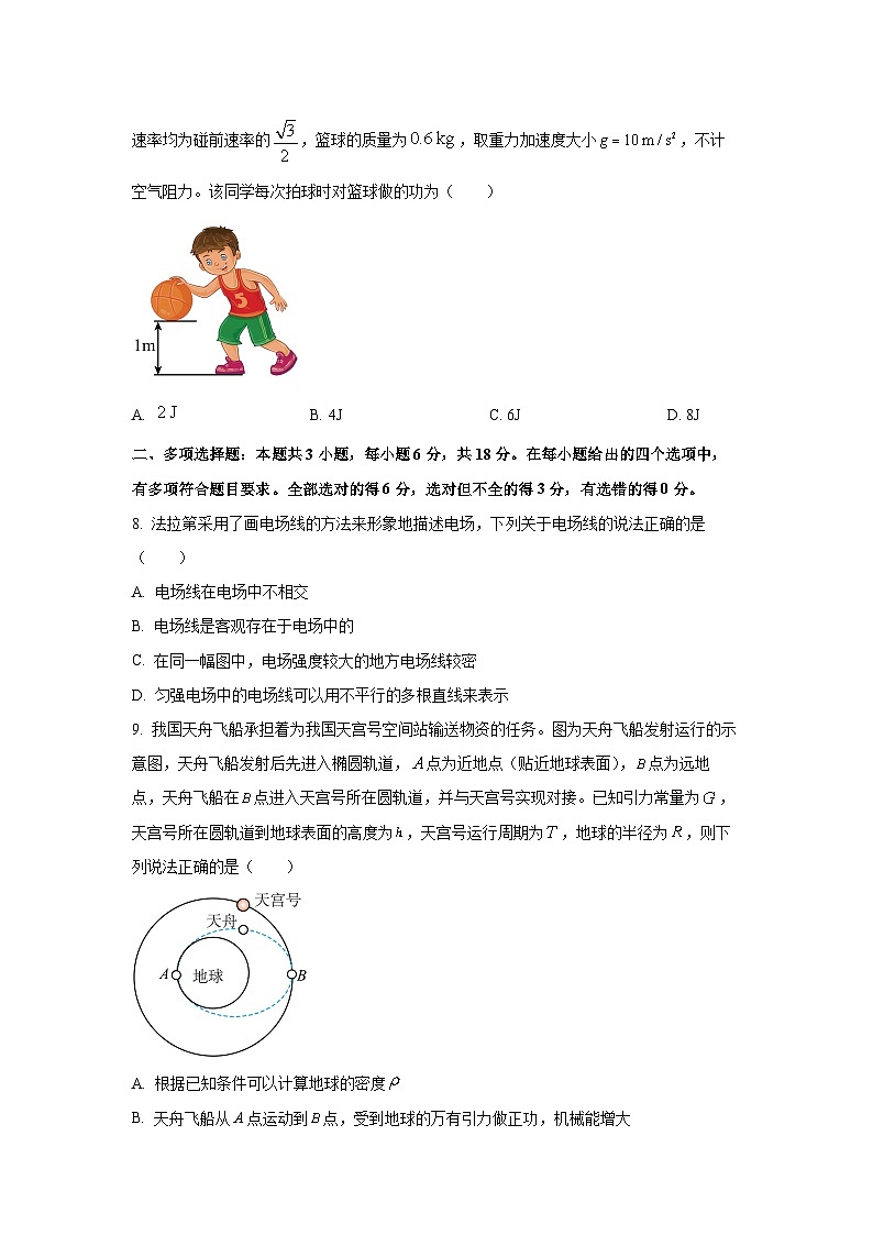 【物理】青海省海东市部分学校2024-2025学年高一下学期6月联考试卷（学生版）第3页