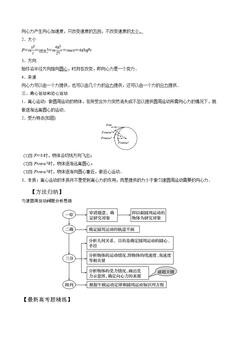 高考物理一轮复习考点通关练习5.1匀速圆周运动（解析版）第2页