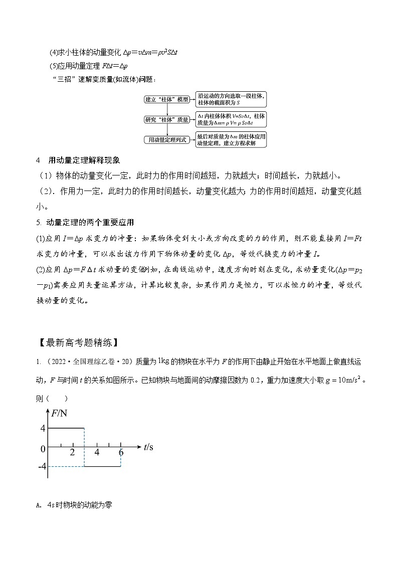 高考物理一轮复习考点通关练习8.1动量和动量定理（解析版）第3页